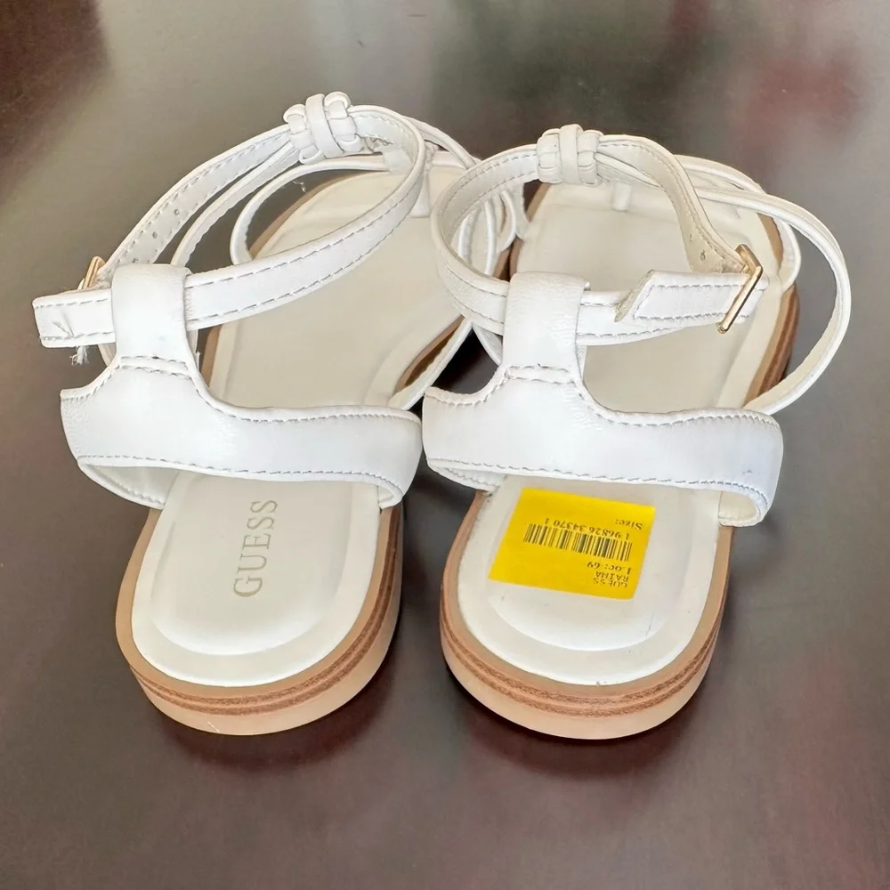GUESS Women's Raima Branded T-Strap Flat Sandals size 8 - Picture 4 of 8